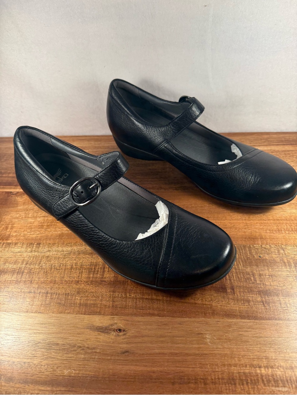 Dansko Fawna Mary Jane Shoes Black Leather Size 9.5 to 10 NWOT